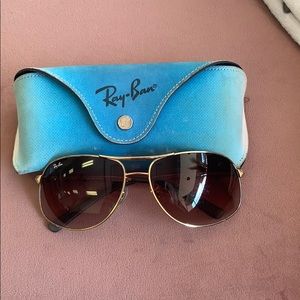 gold ray ban aviator